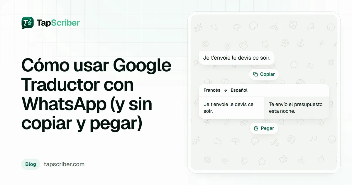traductor de Google en WhatsApp
