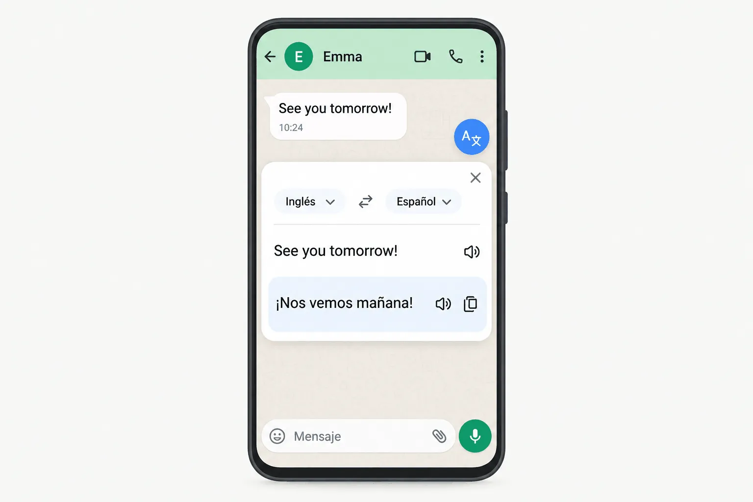 cómo usar el traductor de Google en WhatsApp