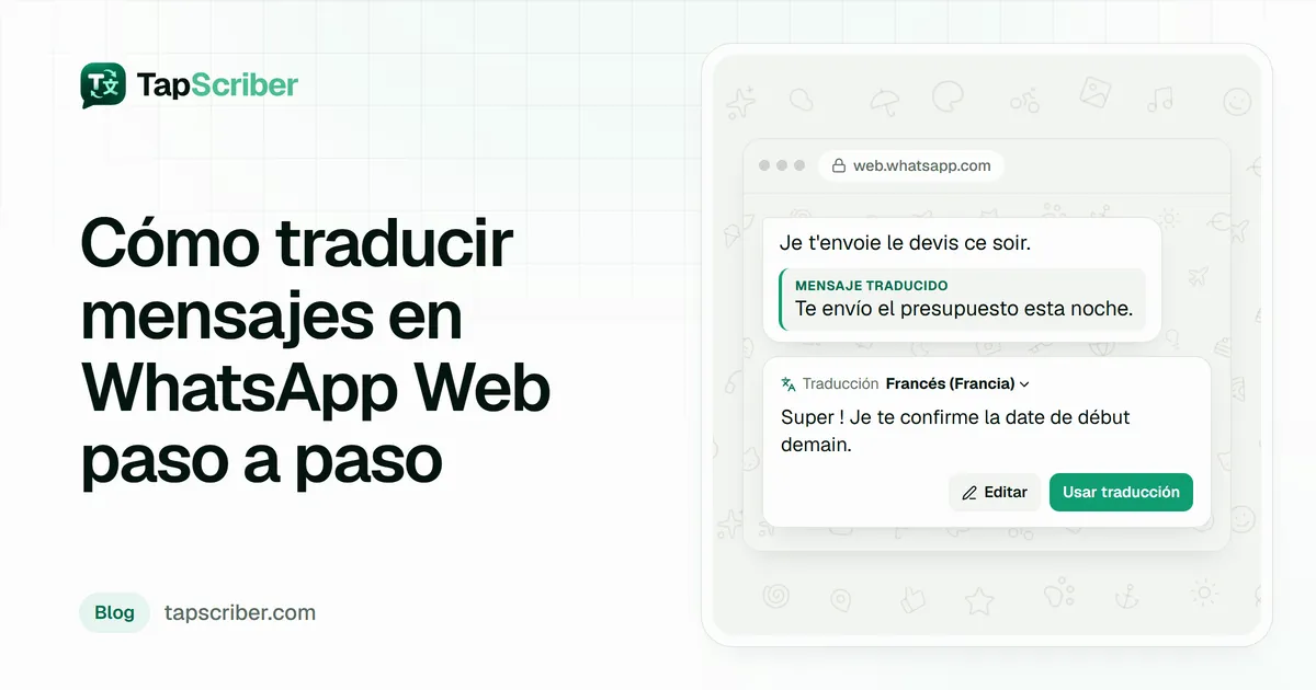 traducir mensajes de WhatsApp
