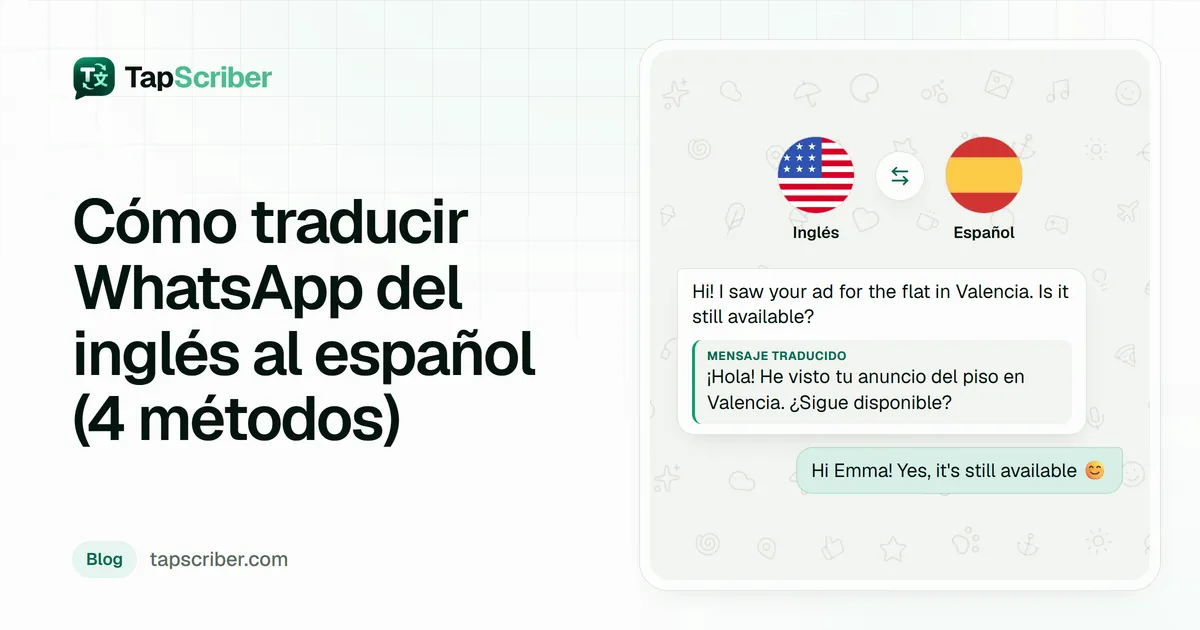 traducir WhatsApp al español