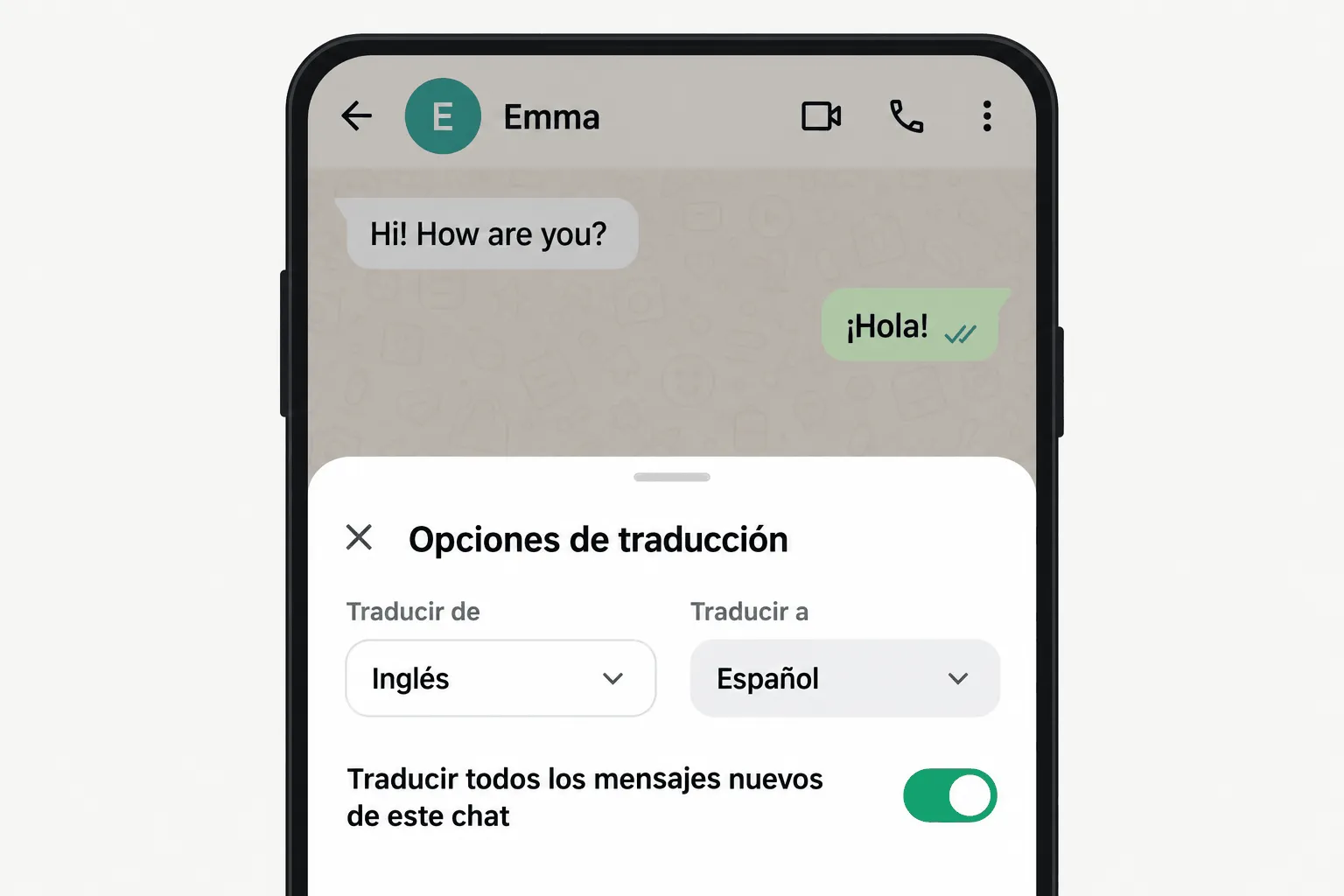 traducir WhatsApp automáticamente