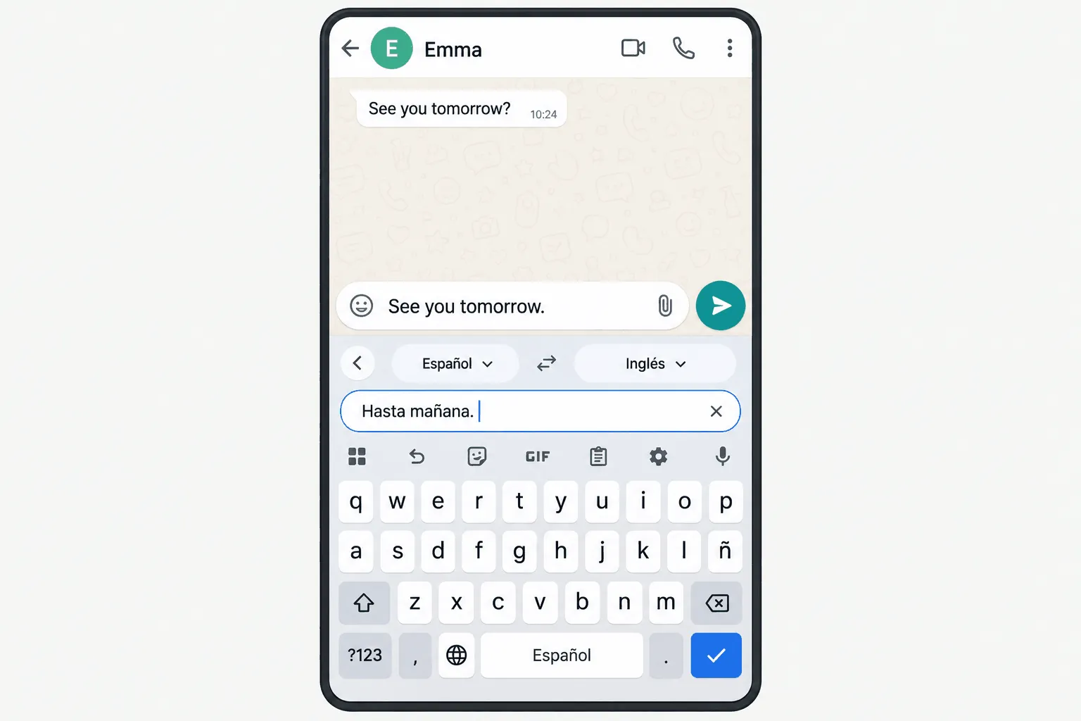 cómo traducir un mensaje de WhatsApp