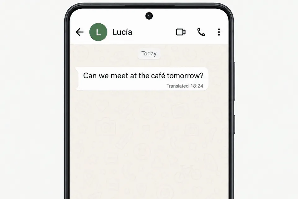 how to translate Spanish to English on WhatsApp