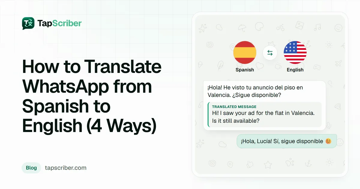 how to translate WhatsApp messages to English