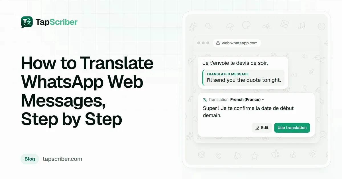 WhatsApp translate